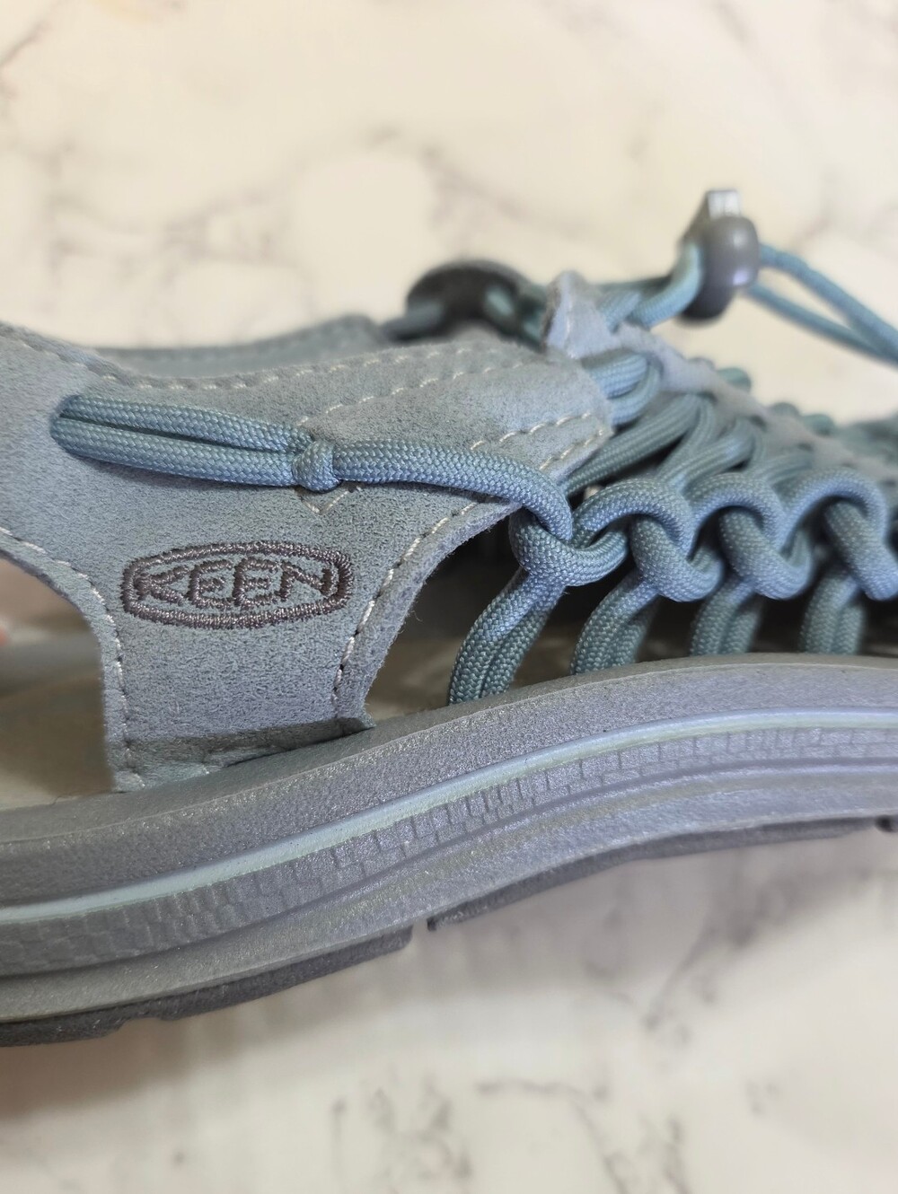 Keen Uneek Women's Blue/gray Knotted Cord Woven Sandals, Size 7 - Picture 7 of 11